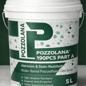 Pozzolana® 190PCS — Abrasion & Stain-Resistant Water-Based Polyurethane Clear Sealer (Part A)