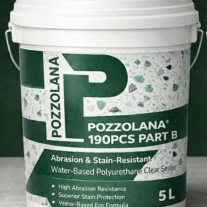 Pozzolana® 190PCS — Abrasion & Stain-Resistant Water-Based Polyurethane Clear Sealer (Part B)