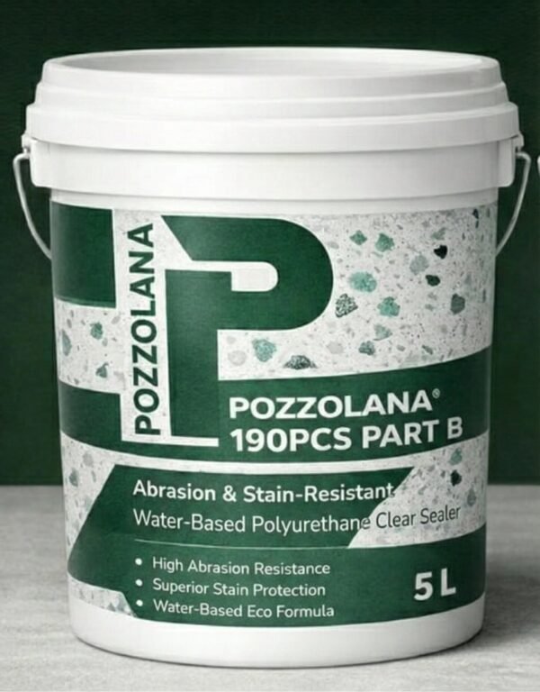 Pozzolana® 190PCS — Abrasion & Stain-Resistant Water-Based Polyurethane Clear Sealer (Part B)